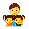 👨‍👧‍👧 Emoji Familia: Hombre, Niña, Niña en Samsung Experience 9.0.