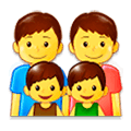 👨‍👨‍👦‍👦 Emoji Familie: Mann, Mann, Junge und Junge Samsung Experience 9.0.