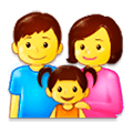 👨‍👩‍👧 Emoji Familia: Hombre, Mujer, Niña en Samsung Experience 9.0.