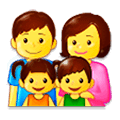👨‍👩‍👧‍👦 Emoji Familia: Hombre, Mujer, Niña, Niño en Samsung Experience 9.0.