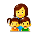 👩‍👧‍👦 Emoji Família: Mulher, Menina E Menino na Samsung Experience 9.0.