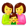 👩‍👩‍👦 Emoji Familie: Frau, Frau und Junge Samsung Experience 9.0.