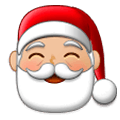 🎅🏼 Emoji Papai Noel: Pele Morena Clara na Samsung Experience 9.0.