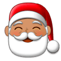 🎅🏽 Emoji Papai Noel: Pele Morena na Samsung Experience 9.0.