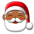 🎅🏾 Emoji Papai Noel: Pele Morena Escura na Samsung Experience 9.0.