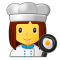 Emoji 👩‍🍳 Cuoca su Samsung Experience 9.0.