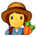 Emoji 👩‍🌾 Contadina su Samsung Experience 9.0.