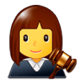 Emoji 👩‍⚖️ Giudice Donna su Samsung Experience 9.0.