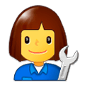 👩‍🔧 Emoji Mechanikerin Samsung Experience 9.0.