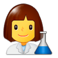 👩‍🔬 Emoji Cientista Mulher na Samsung Experience 9.0.