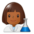 👩🏾‍🔬 Emoji Wissenschaftlerin: mitteldunkle Hautfarbe Samsung Experience 9.0.