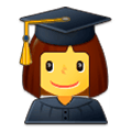 Emoji 👩‍🎓 Studentessa su Samsung Experience 9.0.