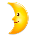 Emoji 🌛 Faccina Primo Quarto Di Luna su Samsung Experience 9.0.