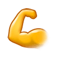 💪 Emoji Bíceps Flexionado en Samsung Experience 9.0.