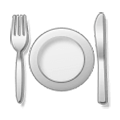 🍽️ Emoji Cuchillo Y Tenedor Con Un Plato en Samsung Experience 9.0.