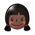 👧🏿 Emoji Niña: Tono De Piel Oscuro en Samsung Experience 9.0.