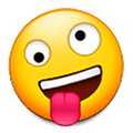 🤪 Emoji irres Gesicht Samsung Experience 9.0.