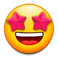 🤩 Emoji Cara Sonriendo Con Estrellas en Samsung Experience 9.0.