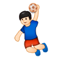 🤾🏻 Emoji Persona Jugando Al Balonmano: Tono De Piel Claro en Samsung Experience 9.0.