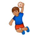 Émoji 🤾🏽 Personne Jouant Au Handball : Peau Légèrement Mate sur Samsung Experience 9.0.