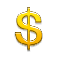 Emoji 💲 Dollaro su Samsung Experience 9.0.