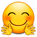 🤗 Emoji Gesicht mit umarmenden Händen Samsung Experience 9.0.