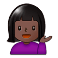 💁🏿 Emoji Infoschalter-Mitarbeiter(in): dunkle Hautfarbe Samsung Experience 9.0.