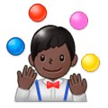 🤹🏿 Emoji Jongleur(in): dunkle Hautfarbe Samsung Experience 9.0.