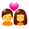👩‍❤️‍💋‍👨 Emoji Beso: Mujer Y Hombre en Samsung Experience 9.0.