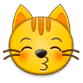 😽 Emoji Rosto De Gato Mandando Um Beijo na Samsung Experience 9.0.