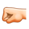 🤛🏻 Emoji Punho Esquerdo: Pele Clara na Samsung Experience 9.0.