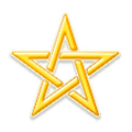 ⛦ Emoji Pentagrama girada à esquerda  na Samsung Experience 9.0.