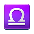 Emoji ♎ Segno Zodiacale Della Bilancia su Samsung Experience 9.0.