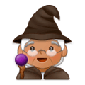 🧙🏽 Emoji Mago: Pele Morena na Samsung Experience 9.0.