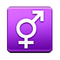 Émoji ⚥ Symbole masculin et féminin combiné sur Samsung Experience 9.0.