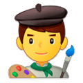 Emoji 👨‍🎨 Artista Uomo su Samsung Experience 9.0.