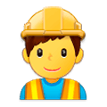 Emoji 👷‍♂️ Operaio Edile Uomo su Samsung Experience 9.0.