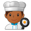 👨🏾‍🍳 Emoji Cozinheiro: Pele Morena Escura na Samsung Experience 9.0.