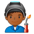 👨🏾‍🏭 Emoji Operario: Tono De Piel Oscuro Medio en Samsung Experience 9.0.