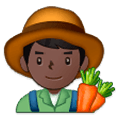 👨🏿‍🌾 Emoji Agricultor: Tono De Piel Oscuro en Samsung Experience 9.0.