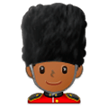 💂🏾‍♂️ Emoji Guardia Hombre: Tono De Piel Oscuro Medio en Samsung Experience 9.0.