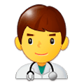 👨‍⚕️ Emoji Homem Profissional Da Saúde na Samsung Experience 9.0.