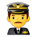 Émoji 👨‍✈️ Pilote Homme sur Samsung Experience 9.0.