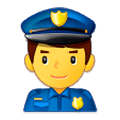Emoji 👮‍♂️ Poliziotto Uomo su Samsung Experience 9.0.