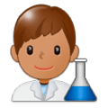 👨🏽‍🔬 Emoji Cientista Homem: Pele Morena na Samsung Experience 9.0.