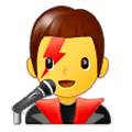 Emoji 👨‍🎤 Cantante Uomo su Samsung Experience 9.0.