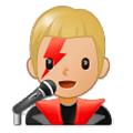 👨🏼‍🎤 Emoji Cantante Hombre: Tono De Piel Claro Medio en Samsung Experience 9.0.