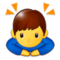Emoji 🙇‍♂️ Uomo Che Fa Inchino Profondo su Samsung Experience 9.0.