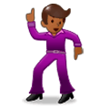 🕺🏾 Emoji Hombre Bailando: Tono De Piel Oscuro Medio en Samsung Experience 9.0.