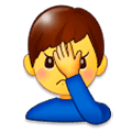 🤦‍♂️ Emoji sich an den Kopf fassender Mann Samsung Experience 9.0.